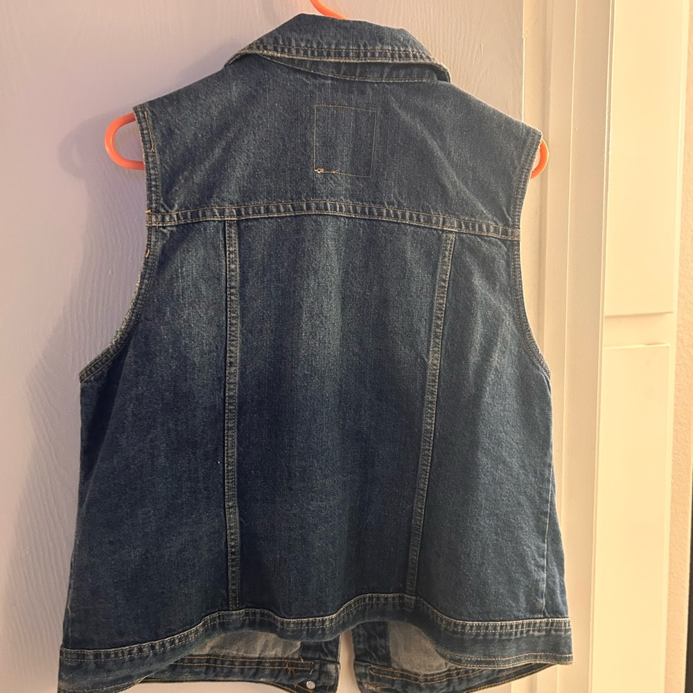 Mossimo Supply Co. Blue Denim Vest - Picture 3 of 5